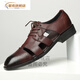 Star Yuan Three en cuir sandales en cuir véritable cuir creux de papa Summer des chaussures en cuir à toe carrée douce pour hommes