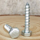 Yonghuan galvanized outer hexagonal wood screw wooden square tray coarse teeth self-tapping DIN517 wood screw M6M8M10M12 lengthened M8*13062