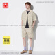 Uniqlo Shorts elásticos elásticos de los hombres/elegantes deportes impresos casuales/pantalones vivos 470729 55 Turquesa M 17080A