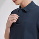 Youngor POLO shirt men's spring and summer young men's short-sleeved POLO shirt cotton micro-elastic fabric solid color polo shirt dark green L