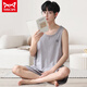 Catman MIIOW men's pajamas men's summer modal thin short-sleeved suit men's home clothing Jin [Jin equals 0.5 kg] plus size two-piece set 12026 [Modal suit] L [Suggested 100-140 Jin [Jin equals 0.5 kg]]