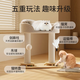 E7 生活猫抓板猫窝一体玩具转盘逗猫球自嗨解闷形幼猫咪新款套装宠物用品 实木双柱子款猫爬架（建议10斤内）