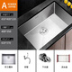Yeyu fregadero de acero inoxidable manual de lavado de un solo ranura de lavado de lavado de manos hundimiento de la mano Taichung Taichung Basina debajo del techo A LANGE A LANDO [Estándar sin conjunto de grifos] 6035