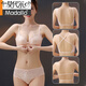 Hebilla frontal modal de hebilla cruzada ajustable para mujeres sin anillos de acero recolectando y recolectando pechos con encaje delgado y inferior de grosor, hermoso conjunto de sujetador de sujetador negro M 32/70ab [tapa delgada y gruesa 2c]