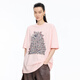 Jiangnan Buyi (Jnby) [El mismo estilo en el centro comercial] 25 Otoño NUEVA Camiseta redonda de algodón de algodón de manga corta Patrón de perros de manga corta 5p7110460 687/polvo de luz S