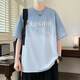 Buntes Edelstein Sommer Trendy kurzärmelige T-Shirt Jugend losen losen gutaussehenden Top 695 Meter Weiße (Qualitätsgarantie) M ungefähr 70-95 Jin [Jin ist 0,5 kg]