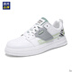 Zapatos para hombres de Hailan Home para verano Nuevos zapatos blancos transpirables para hombres y zapatos de tablero casuales de suela gruesa para hombres 9195 Negro 39