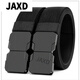 JAXD古格缇男士腰带2025新款户外战士黑骑士对插扣皮带弹力舒适裤带女 6187-黑色 110cm