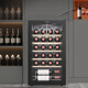 TYLZA 24 bottles small red wine cabinet constant temperature wine cabinet air-cooled frost-free wine red wine beverage refrigerator ice bar energy-saving silent home bedroom living room office TW-86 first-level energy efficiency air-cooled wine cabinet-Beech wood shelf 24 bottles