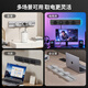 德力西（DELIXI）轨道插座 升级新款无界 壁挂式导轨插座60厘米轨道+3个五孔玄铁灰