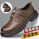 
Men's British style thick-soled workwear casual shoes trendy versatile men's shoes leather shoes (item number 9908) brown 40