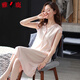 Yalu High-End-Nachthemd für Frauen im Sommermodal-Baumwoll-Kurzärmel-Pyjama schwangere Frauen mit großer kühler und dünner Sommereiseis BJR9249 [modales Baumwollnachthemd] M [80-100jin [Jin gleich 0,5 kg]]]