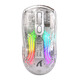 Attack Shark/Attack Shark X2PRO souris sans fil Bluetooth trois modes entièrement transparente bureau maison e-sports souris jeu e-sports grande main csgo poulet mdr contrat intrépide Attack Shark X2PRO blanc transparent avec base de chargement