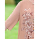 Yu Sen Yi Fat Mom Robe d'été plus graisse plus grande taille Cheongsam Summer d'âge moyen et de tempérament âgé jupe en mousseline 6629 kaki 4xl recommandé 140150jin [Jin est égal à 0,5 kg]