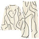 Yalu pajamas for women in spring and autumn pure cotton long sleeve simple casual lapel cardigan autumn pure cotton home clothing set PLD-Y1137 9226 M [recommended 80-100Jin [Jin equals 0.5 kg] wear]