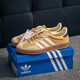 Adidas Gazelle Adidas Training Chaussures Couples Chaussures pour hommes et femmes Nouvelles chaussures jaunes T-Toe JI3523 JI3523 CRAME JAUNE 37 Identification de soutien