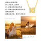 Old Fengxiang Sui Shunyi Silver Necklace Women's Small Waist Pendant Jewelry Light Luxury Valentine's Day Birthday Gift Girlfriend Wife