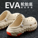 Chaussures de trou d'opération antidérapant Anshangfen Anti-Slip pour les hommes en été portez des sandales anti-odor EVA à semelles épaisses pour les femmes pour les femmes. Khaki [Honeycomb Anti-slip, position à long terme sans fatigue] 42-43 adaptée à 41-42 (longueur intérieure 260 mm)