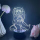 Chiyou anhela convertirse en una bailarina de figura mágica, Duna, Lis, Tenkawa Kaori, animación de luz nocturna circundante, grietas sobre fondo blanco, toque de 7 colores, USB+compartimento de batería 4877 Tenkawa Kaori