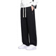
LEE KIDS black hoodies for men's spring and autumn loose straight scimitar pants for teenagers draped wide-leg casual trousers CJ-6628 khaki + CJ-6627 black (2 strips 4XL