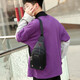 
New chest bag men's bag one-shoulder crossbody bag casual crossbody bag Oxford cloth chest cross bag trendy men's bag 9905 large plate black