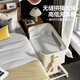 
ANGI BABY crib multi-function folding bed spliced large bed movable baby shaker newborn sleeping artifact beige [diaper table + coconut palm pad + mosquito net] crib spliced large bed mobile crib newborn