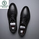 Zapatos de cuero huecos de pájaros carpinteros para hombres en verano