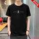 
Woodpecker Ice Silk Cotton Short-sleeved T-shirt Men's 2025 Summer Youth Slim V Neck Simple Thin T-shirt Quick Dry Clothes Cool and Versatile K15911 Purple M