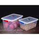 Huobet Box de plástico transparente Gran Caja de refrescos Ring de sellado rectangular Especial Striegue de silicona Caja de almacenamiento de alimentos 9902 Sello: 44*31*14 cm