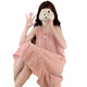 INS Style Cherry Starge Simsner Nightgown para mujeres en verano Estilo delgado 2025 Nuevo Internet Celebridad Princesa Estilo dulce Pajama de estudiantes tendencia 9272# Cherry Bear M