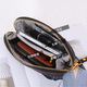 Embrayage de chapeaux de vache supérieure pour femmes avec sac de téléphone mobile de mode haut de gamme authentique petit sac coupon portefeuille sac à main féminin noir 21 * 6 * 10