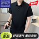 罗蒙（ROMON）中国风亚麻短袖T恤男夏季新款纯色休闲透气中式半袖体恤POLO衫 军绿色 XL (约120-135斤可穿)