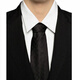 Gucci (Gucci) Presbyterian Silk corbata de seda negra # Black Basic Packaging - Sin caja