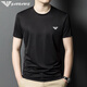 
ARMANIBR Armani high-end men's short-sleeved T-shirt for men 2025 summer mulberry silk thin half-sleeved men round neck ice. Silk top 6998 white 2XL 54 (suitable for weight 150-170 Jin [Jin equals 0.5 kg])