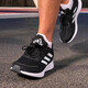 Adidas running shoes men's shoes women's shoes 2025 summer DURAMO SL low top cushioning sneakers lightweight breathable casual shoes JQ9716 black/white/dark gray 38