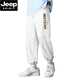 Jeep Spirit Pants masculin 2025 Nouveau printemps et automne printemps et été en liberté en liberté de pied blanc imprimé imprimé pantalon de survêtement décontracté hommes 677 noir [fort] M