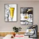 
Restaurant meter box decoration painting modern simple distribution box blocking switch box creative wine glass air switch hanging painting toast to celebrate 15838/15839 40*60 accommodate 30X50 black frame left side push and pull