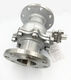 
304 stainless steel high temperature flange ball valve Q41F16P316L steam flange ball valve DN506580100 304DN15250 degree length 130