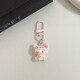 JPHZNB【9764人已购】可爱卡通头套动物少女手机小挂件新款礼物配饰挂饰闺蜜饰品包包钥匙扣垫片挂绳小东 【4个装】_贝儿头套动物__-_组合一套