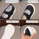 OLOEY kindergarten indoor shoes 3-6 years old soft-soled children's shoes small white shoes breathable non-slip canvas shoes boys and girls home shoes black baby campus shoes 27 inner length 16.8CM If you have fat feet, it is recommended to take a larger size