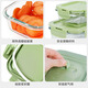 Demas hitzebeständiges Glas Frischwahrnehmungsbox Mikrowellen-Ofen-Mittagskinokinnere Bento Box 700+ Partition 680+ 650+ Tabelleware