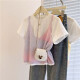 Kuzhang 2025 Dopamine Simtited Starsing con un conjunto de dos piezas de dos piezas de manga corta 2025 Summer New Fashion Fashion Camiseta E854# XL Recomendado 120-140Jin [Jin equivale a 0.5 kg]