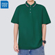 真维斯（Jeanswest）短袖POLO衫夏季纯色绣标上衣服polo衬衫 浅灰698 L （建议100-110斤）