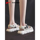 Huili Sandals for women in 2025 new summer wear versatile thick-soled beach sports sandals 6173 beige casual and versatile 35