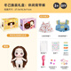 Dongji (ddung) 20CM Dress Up Doll Princess DIY Makeup Modification Guwa Girl Toy Children's Day Gift Casual Overalls Gift Box Includes Doll + 2
