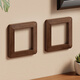 Solid wood switch frame cover modern simple switch sticker switch protective cover decorative cover socket anti-dirty cover ugly side cover walnut color single open imported solid wood