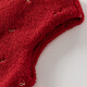 David Bella children's plush vest dress winter dress girls warm red new year skirt children's clothing