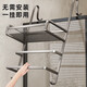 Toalla de toallas baño sin golpes de baño estante de almacenamiento de baño ducha de baño estante de vidrio barra de toalla de toalla de toallas pistola gris pistola simple-39cms gancho-9859