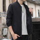 
GYOUNGOR men's jackets in spring and autumn new short baseball uniform solid color versatile slim Korean style jacket K12109 military green + K12109 m white 3XL