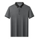 
Lilang 2025 new men's short-sleeved T-shirt summer ice silk lapel top middle-aged and young business casual POLO shirt brown 13573 brown 13573 M 165